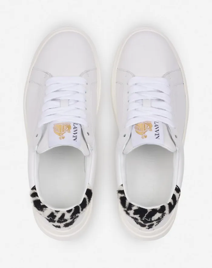 Women Lanvin Sneakers Ddb0 Leather Platform Sneakers Whiteblack Women Lanvin Sneakers Ddb0 Leather Platform Sneakers Whiteblack