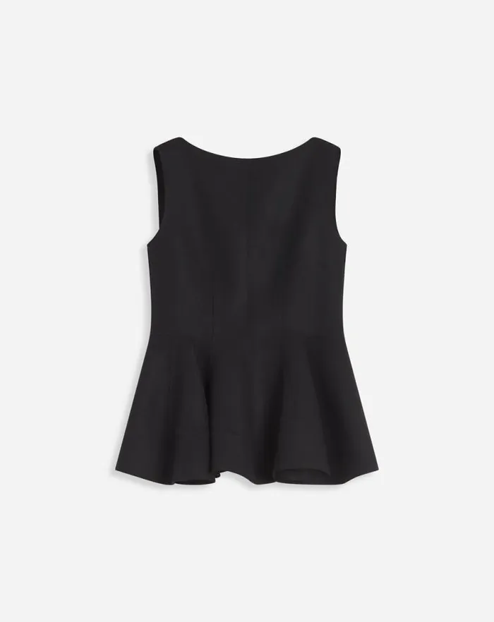 Women Lanvin Tops Peplum Top Black