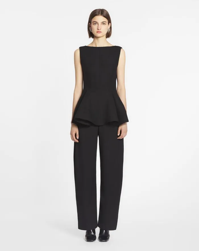 Women Lanvin Tops Peplum Top Black Women Lanvin Tops Peplum Top Black