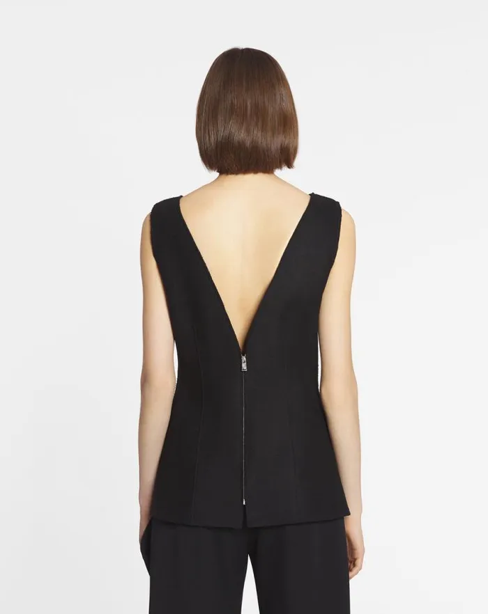 Women Lanvin Tops Peplum Top Black Women Lanvin Tops Peplum Top Black