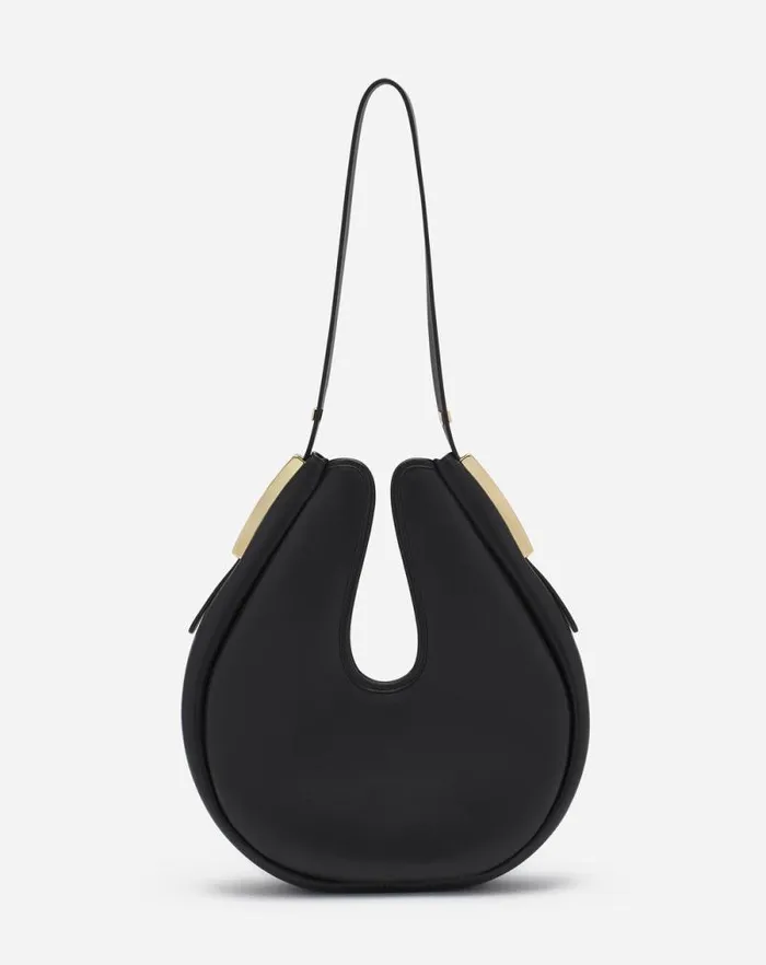 Women Lanvin Tote Bags and Top Handle Bags Hobo Cymbal Leather Bag Black Women Lanvin Tote Bags and Top Handle Bags Hobo Cymbal Leather Bag Black
