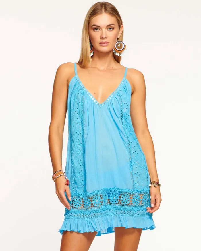 Women Laylah Mini Coverup Dress Poolside Ramy Brook Swimwear