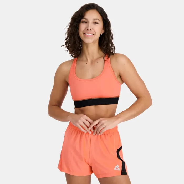 Women Le Coq Sportif Bra And Leggings Bra Orange Perf