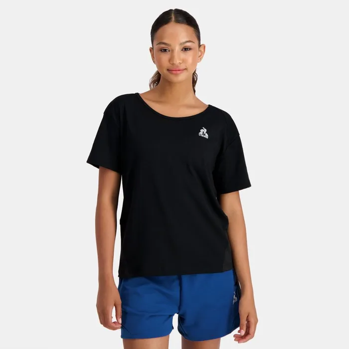 Women Le Coq Sportif Tshirts Polos Shirts And Tops Training Performance TShirt Black