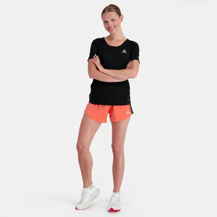 Women Le Coq Sportif Tshirts Polos Shirts And Tops Training Performance TShirt Black