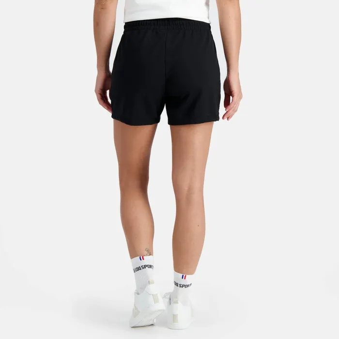 Women Le Coq Sportif Trousers Joggers And Shorts Essentiels Shorts Black