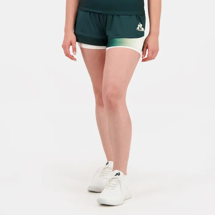 Women Le Coq Sportif Trousers Joggers And Shorts Performance Tennis Shorts Scarabnow