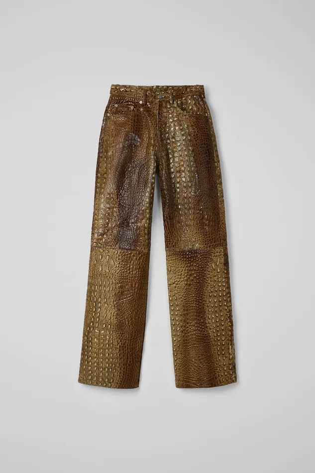 Women Leather Pants Brown Leather Trousers Camper TrousersandShorts Women Leather Pants Brown Leather Trousers Camper TrousersandShorts
