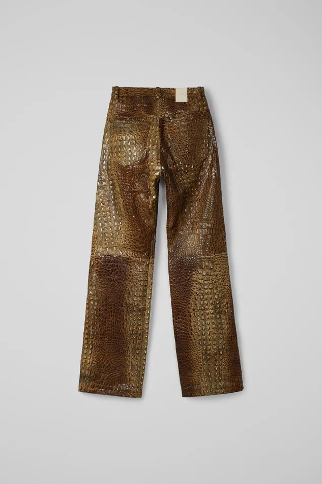Women Leather Pants Brown Leather Trousers Camper TrousersandShorts Women Leather Pants Brown Leather Trousers Camper TrousersandShorts