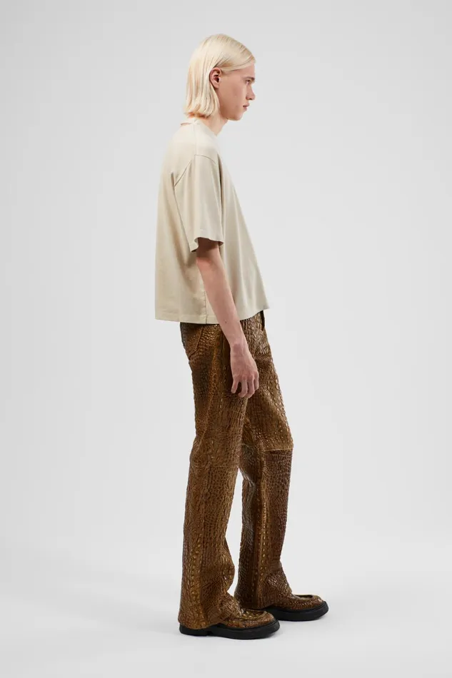 Women Leather Pants Brown Leather Trousers Camper TrousersandShorts Women Leather Pants Brown Leather Trousers Camper TrousersandShorts