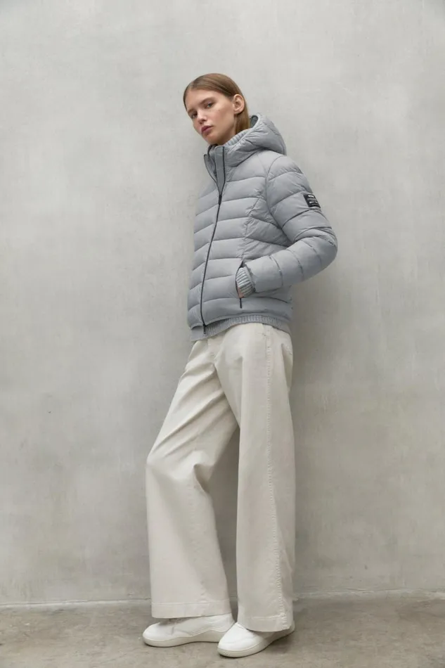 Women Light Blue Asp Jacket Ecoalf Coats And Jackets