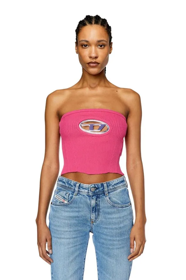 Women MClarksvilleB Hot Pink Diesel Knitwear Women MClarksvilleB Hot Pink Diesel Knitwear