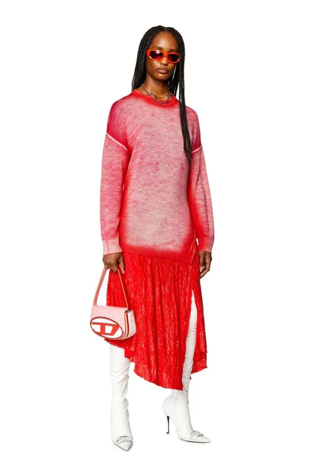 Women MKimolos Pinkred Diesel Dresses And Jumpsuits