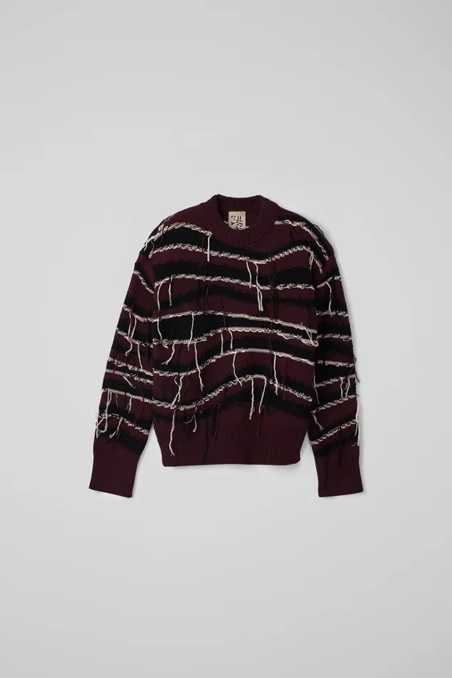 Women Melange Knit Sweater Brown Organic Cotton Knit Sweater Camper Knit Women Melange Knit Sweater Brown Organic Cotton Knit Sweater Camper Knit