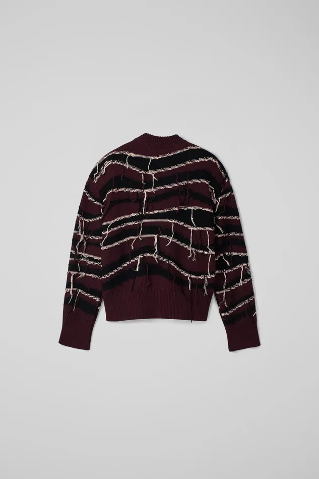 Women Melange Knit Sweater Brown Organic Cotton Knit Sweater Camper Knit Women Melange Knit Sweater Brown Organic Cotton Knit Sweater Camper Knit