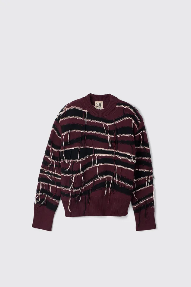 Women Melange Knit Sweater Brown Organic Cotton Knit Sweater Camper Knit Women Melange Knit Sweater Brown Organic Cotton Knit Sweater Camper Knit