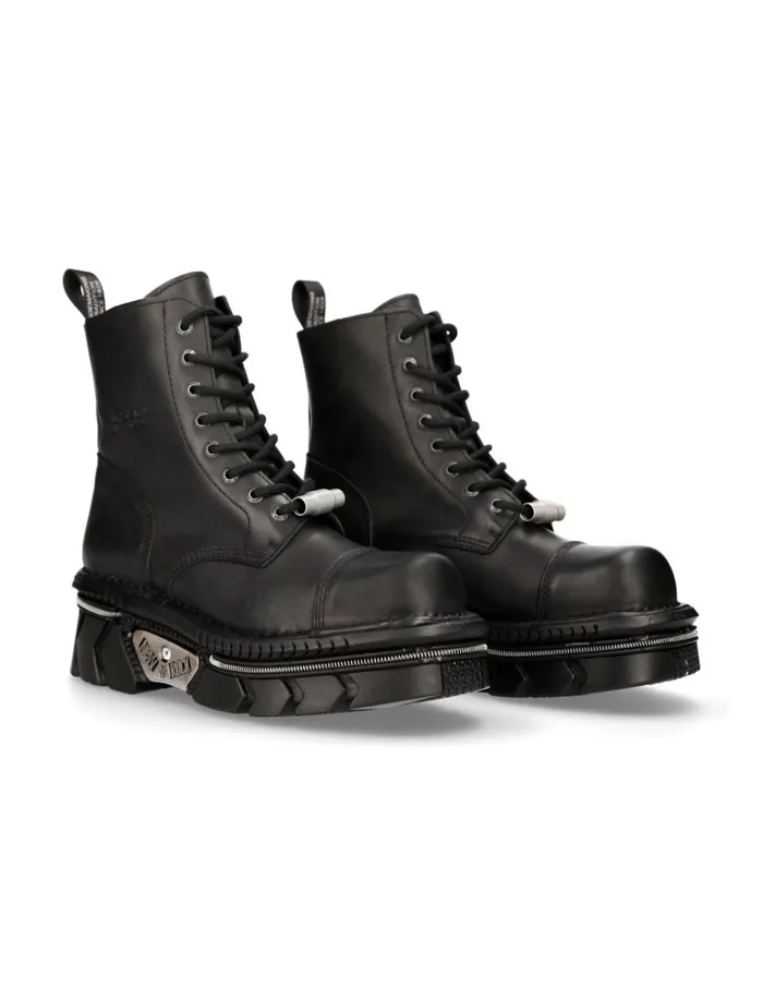 WomenMen Ankle Boot Techno MMili083nmC1 New Rock Boots