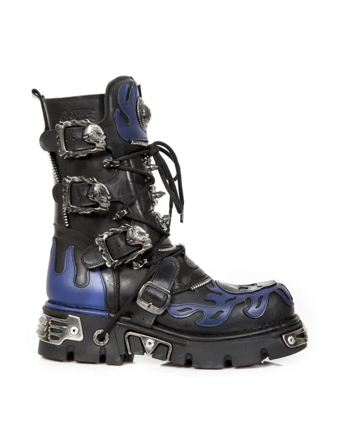 WomenMen Boot Metallic M1007C2 New Rock Boots WomenMen Boot Metallic M1007C2 New Rock Boots