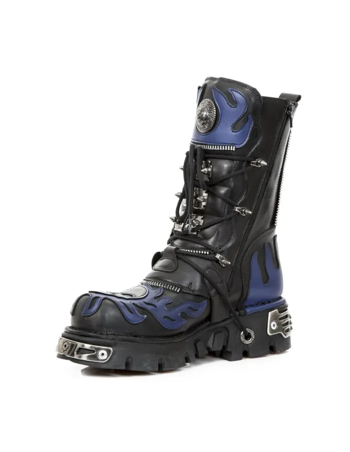 WomenMen Boot Metallic M1007C2 New Rock Boots WomenMen Boot Metallic M1007C2 New Rock Boots
