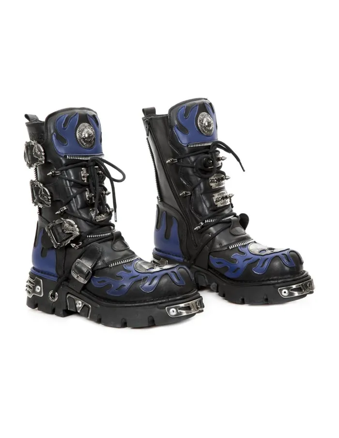 WomenMen Boot Metallic M1007C2 New Rock Boots WomenMen Boot Metallic M1007C2 New Rock Boots