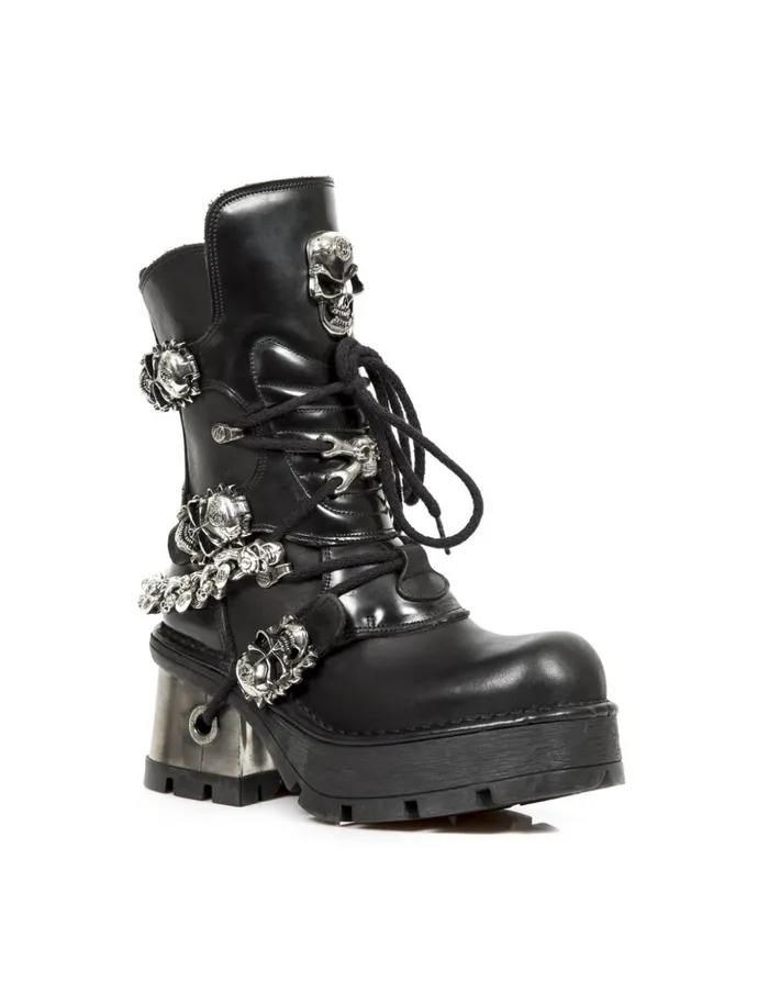 WomenMen Boot Metallic M1074C1 New Rock Boots WomenMen Boot Metallic M1074C1 New Rock Boots