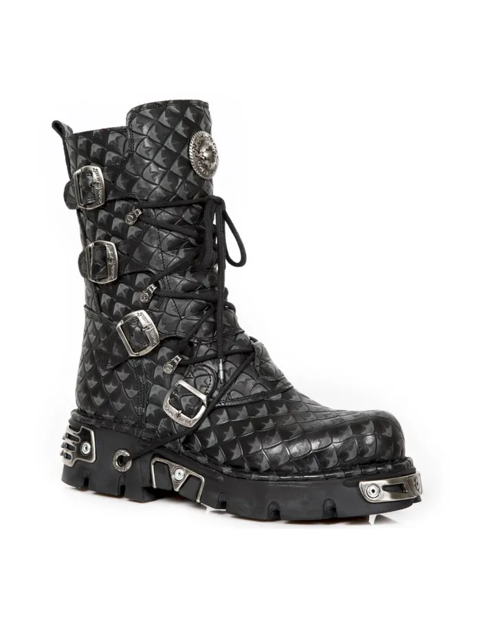 WomenMen Boot Metallic M373C402 New Rock Boots WomenMen Boot Metallic M373C402 New Rock Boots