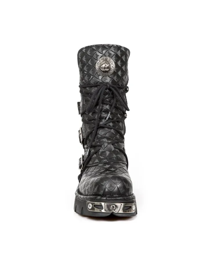 WomenMen Boot Metallic M373C402 New Rock Boots WomenMen Boot Metallic M373C402 New Rock Boots