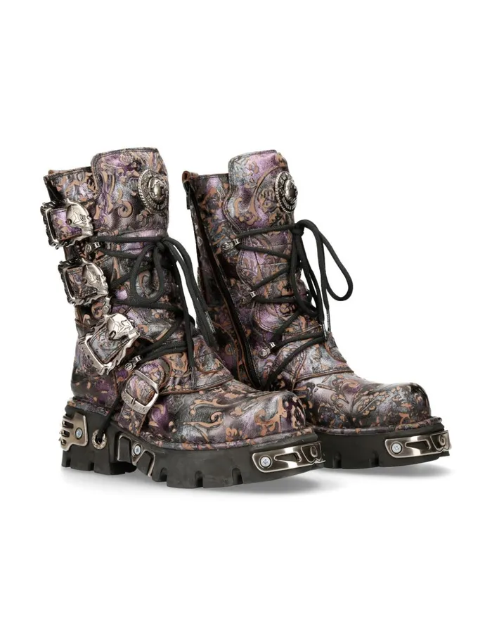 WomenMen Boot Purple Reactor M391S5 New Rock Boots