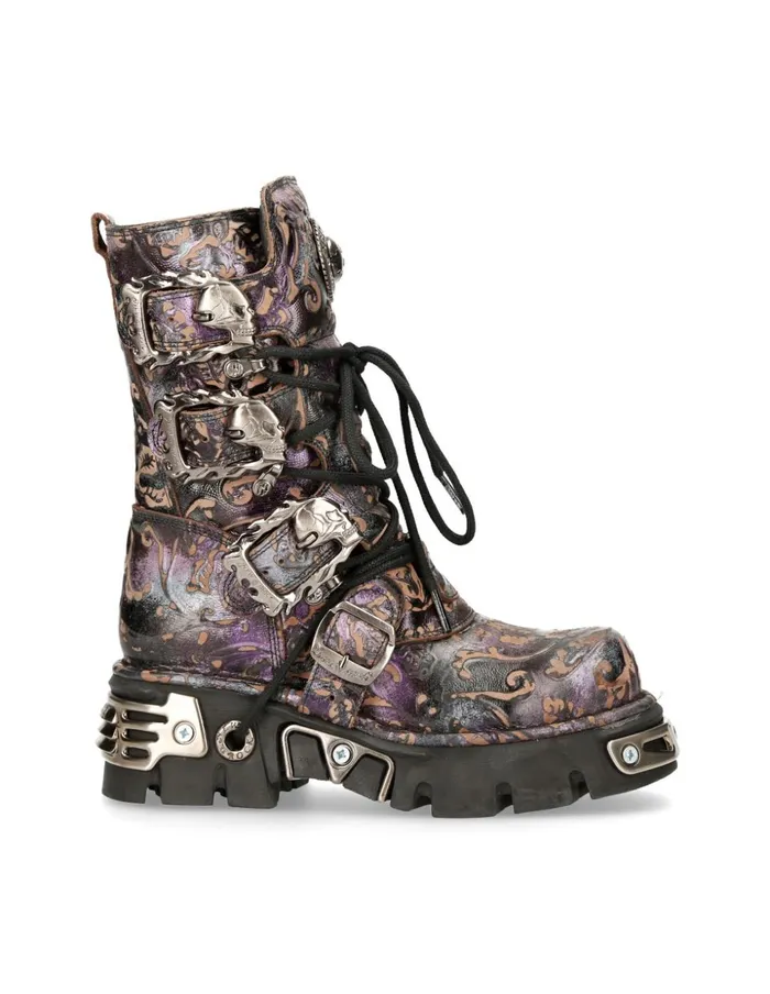 WomenMen Boot Purple Reactor M391S5 New Rock Boots WomenMen Boot Purple Reactor M391S5 New Rock Boots