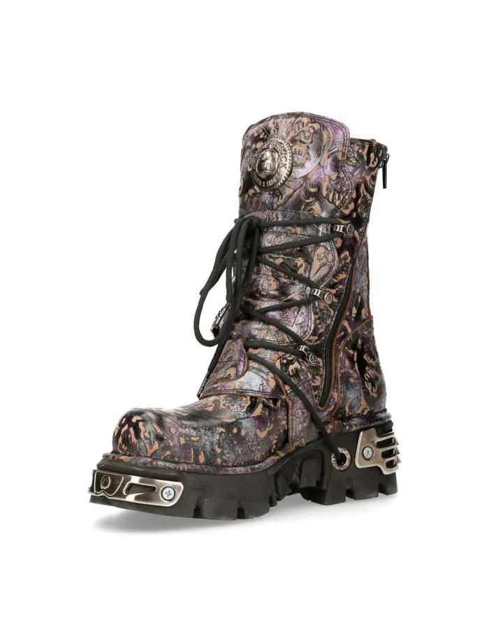 WomenMen Boot Purple Reactor M391S5 New Rock Boots WomenMen Boot Purple Reactor M391S5 New Rock Boots