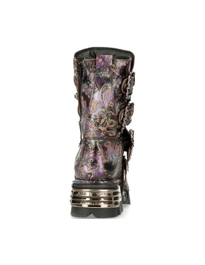 WomenMen Boot Purple Reactor M391S5 New Rock Boots WomenMen Boot Purple Reactor M391S5 New Rock Boots