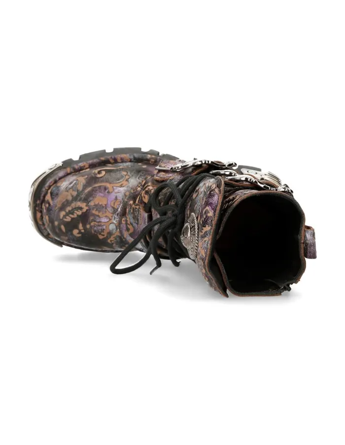 WomenMen Boot Purple Reactor M391S5 New Rock Boots WomenMen Boot Purple Reactor M391S5 New Rock Boots