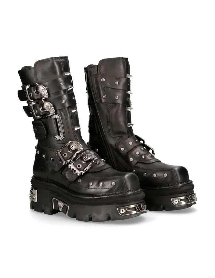WomenMen Metallic M703C5 New Rock Boots