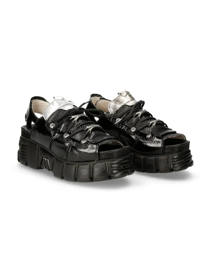 WomenMen Metallic MBios103C2 New Rock Sandals