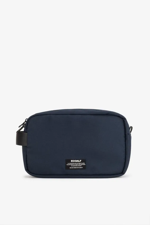 WomenMen Navy Blue Vanity Toiletry Bag Ecoalf Toiletry Bags