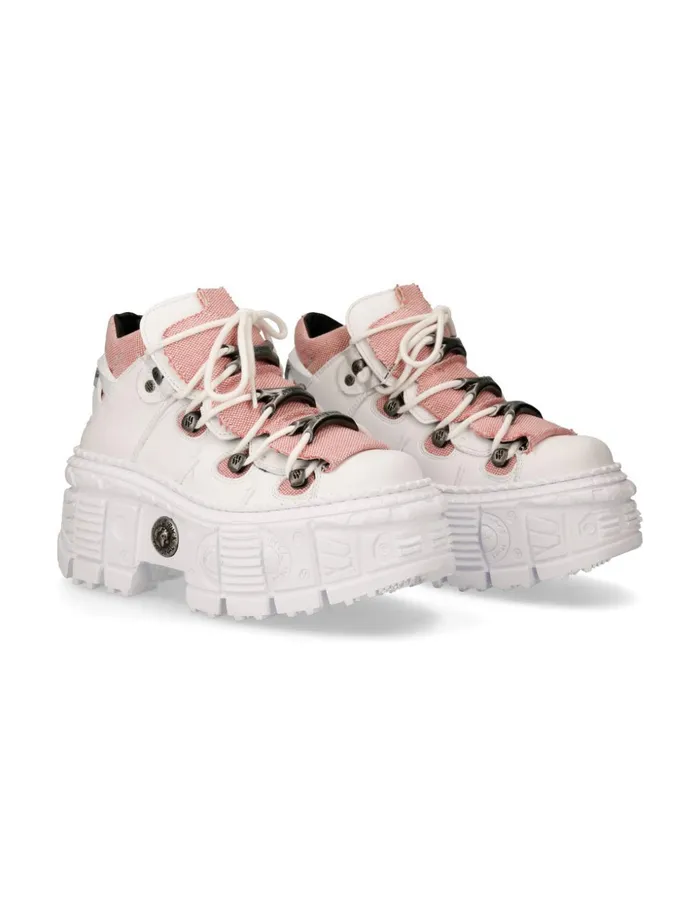 WomenMen Shoe Tank With Laces MWall106V8 New Rock Booties