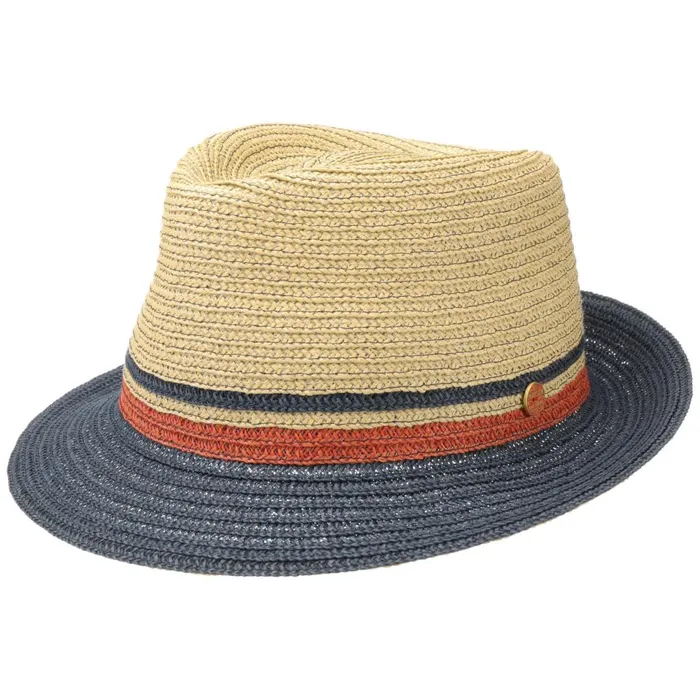 WomenMen Straw Hats Mayser Jerome Trilby Straw Hat Bluebeige