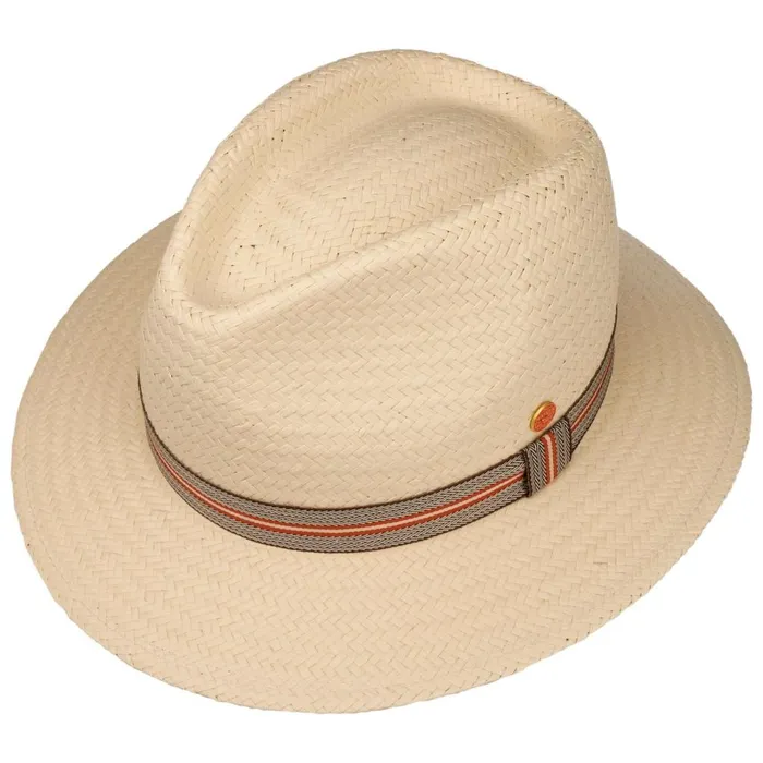 WomenMen Traveler Hats Mayser Mathis Striped Band Straw Hat Nature WomenMen Traveler Hats Mayser Mathis Striped Band Straw Hat Nature