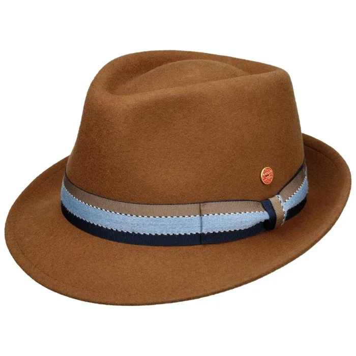 WomenMen Trilby Hats Mayser Troy Wolga Trilby Wool Hat Blue