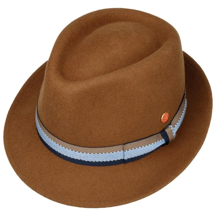 WomenMen Trilby Hats Mayser Troy Wolga Trilby Wool Hat Blue