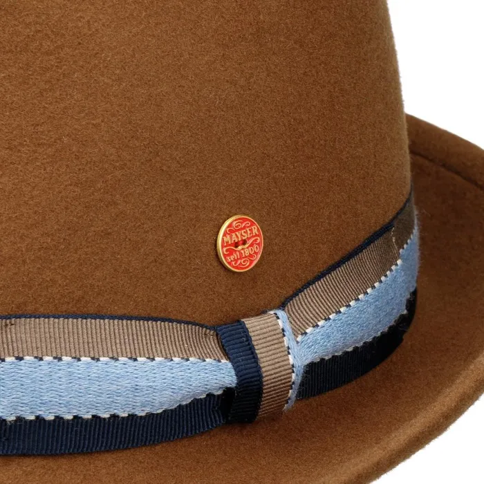 WomenMen Trilby Hats Mayser Troy Wolga Trilby Wool Hat Blue