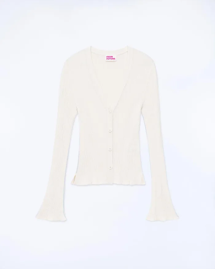 Women Merino Wool Sweaters From Future Cardigan Sweater White
