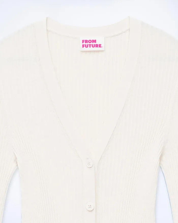 Women Merino Wool Sweaters From Future Cardigan Sweater White