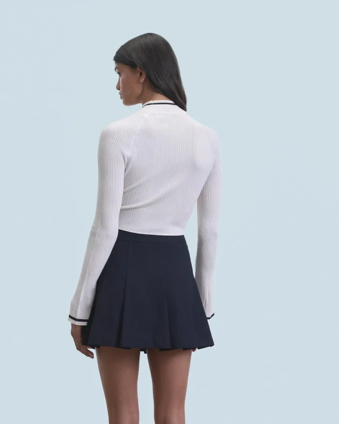 Women Merino Wool Sweaters From Future Mock Neck Sweater Sand