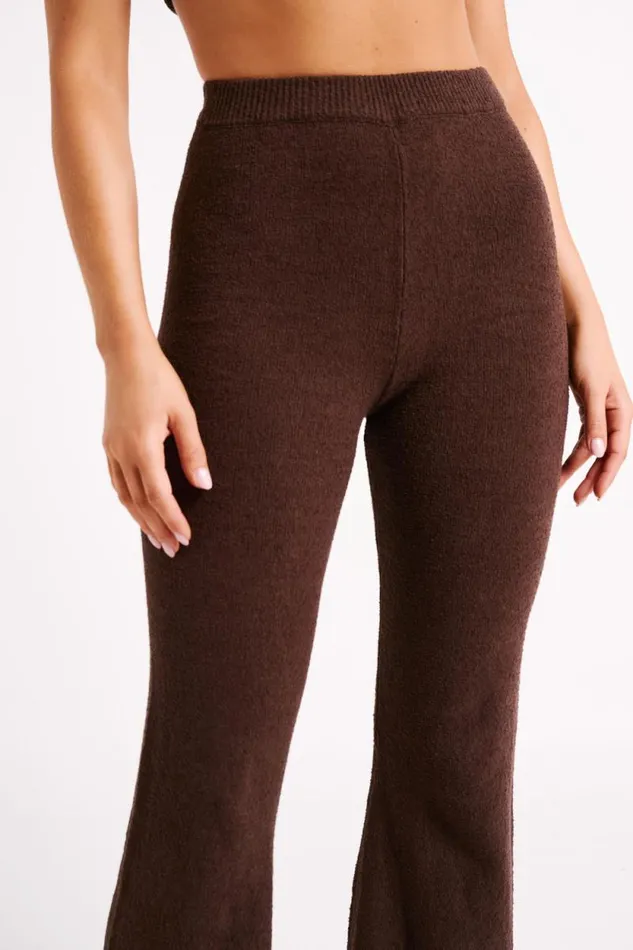 Women Meshki Bottoms Angelina Knit Pants 8211 Chocolate