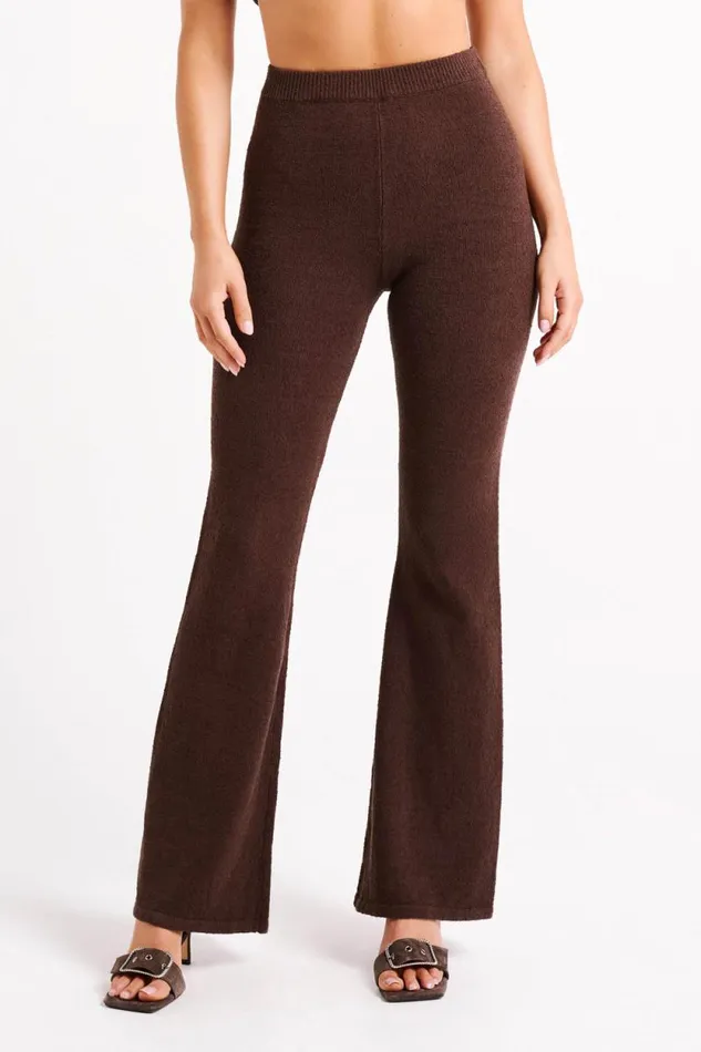 Women Meshki Bottoms Angelina Knit Pants 8211 Chocolate