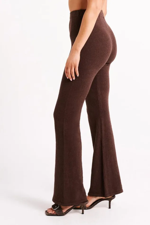 Women Meshki Bottoms Angelina Knit Pants 8211 Chocolate