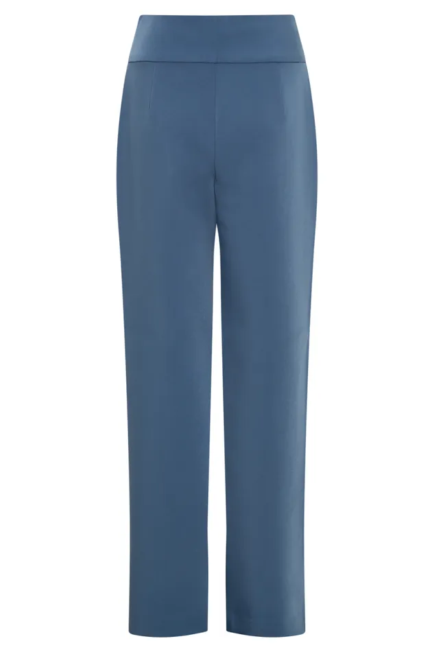 Women Meshki Bottoms Lindie Straight Leg Suiting Pants 8211 Steel
