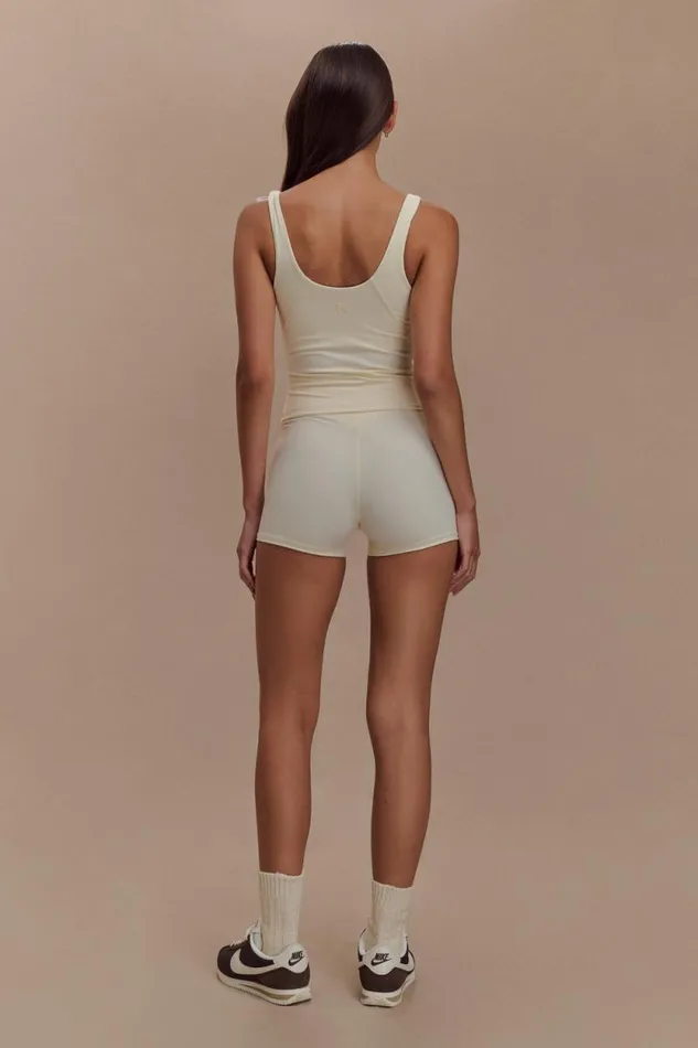 Women Meshki Bottoms Orion Active Bike Shorts 8211 Ivory