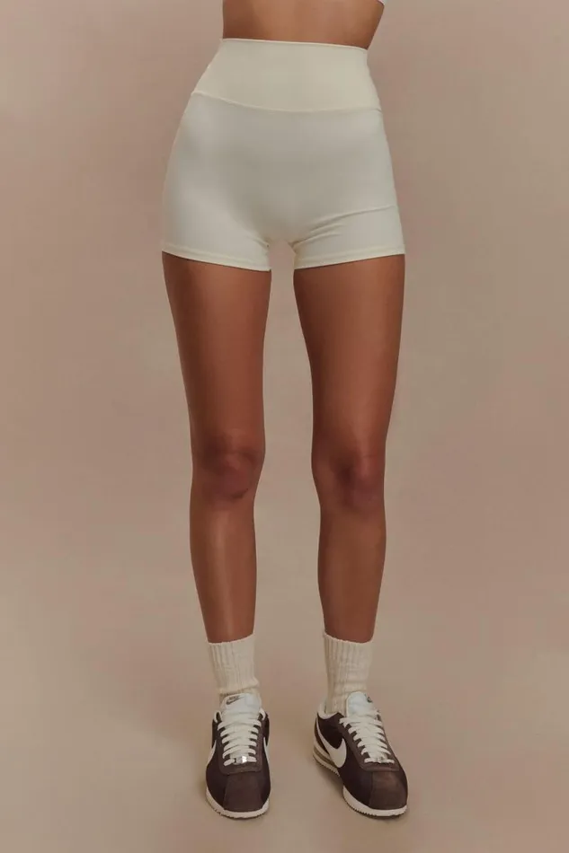 Women Meshki Bottoms Orion Active Bike Shorts 8211 Ivory